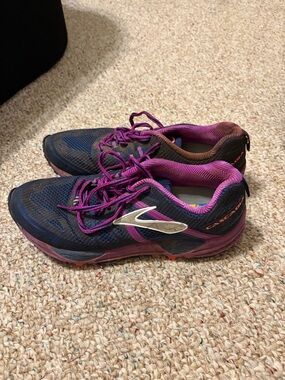 Brooks Navy and Purple Women's Running Shoes